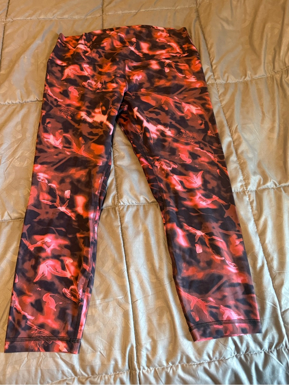 Lululemon Align High-Rise Pants in the "Intensity Pink Blossom Multi" pattern